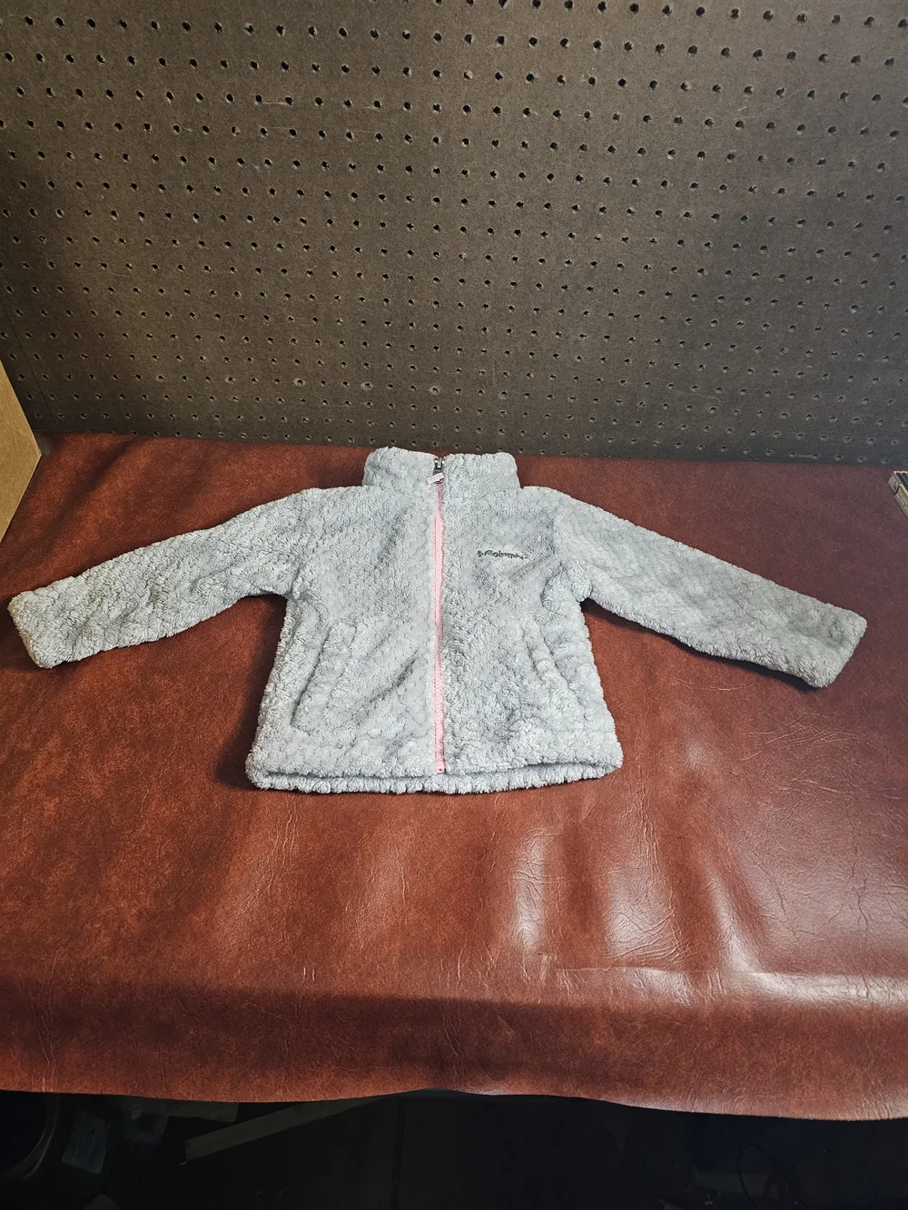 Columbia Jacket 2T Fire Side Sherpa FZ Gray Zip up